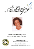 Memorial Order of Service : Traditional Template