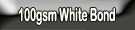 A5 flyers : 100gsm White Bond Paper